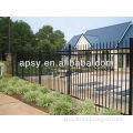 Coffee colour palisade fence powder coated steel fence / Powder coating steel garden fence